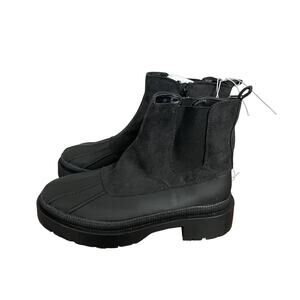 NWT Ladies Universal Thread Black Ella Chelsea Duck Boots - Size 11